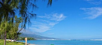 JUNONIA*** 2-bedroom apt Ocean view terrace 100m from Trou d'eau beach Reunion Island