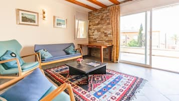 Classic-villa - 4 soveværelser | Stue | Pejs