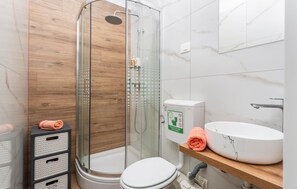 Shower, hair dryer