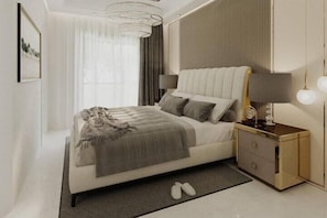 Economy Apartment, Balcony, City View | 2 bedrooms, desk, laptop workspace, blackout drapes - Triangle Apartment (Lekki)