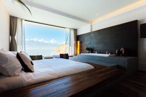 Chambre Double Supérieure, salle de bains privée, vue lac