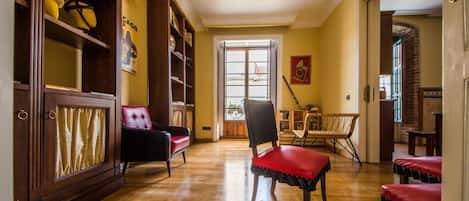 Sittområde i lobbyn