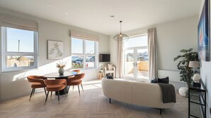 TV, stereo - A luxury ground-floor apartment, offering stunning coastal views for up to 4 guests (Anglesey)