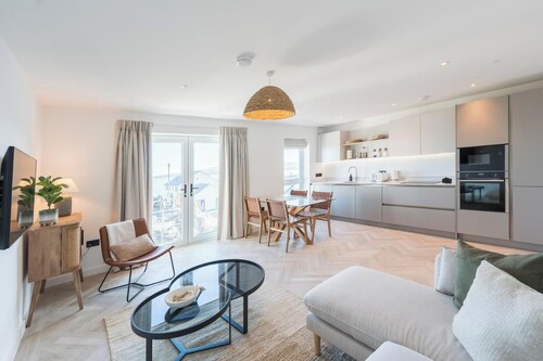 A modern costal apartment in the scenic Bull Bay, offering stunning coastal views for up to 4 guests
