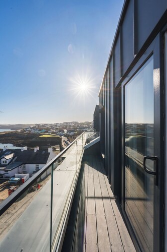 Stunning sea views across the Anglesey coastline from your luxury penthouse apartment