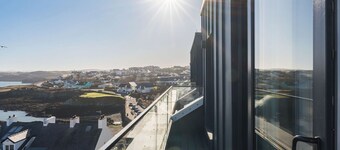 Stunning sea views across the Anglesey coastline from your luxury penthouse apartment