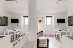 Leilighet | 1 soverom, sengetøy av topp kvalitet, dundyner og strykejern/-brett