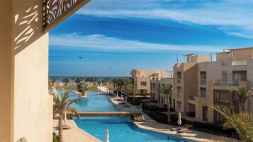 Royal-huoneisto, 1 makuuhuone, merinäköala | Terassi/patio