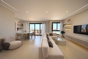 Royal Townhome, Lagoon View | Living area | 45-inch LCD TV with satellite channels - El Gouna - BIRD NEST (El Gouna)