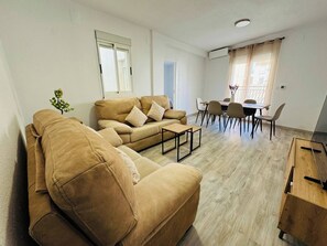 Apartment, 3 Bedrooms, Accessible | Living area - Bright Apartment Near Granada Center (Maracena)