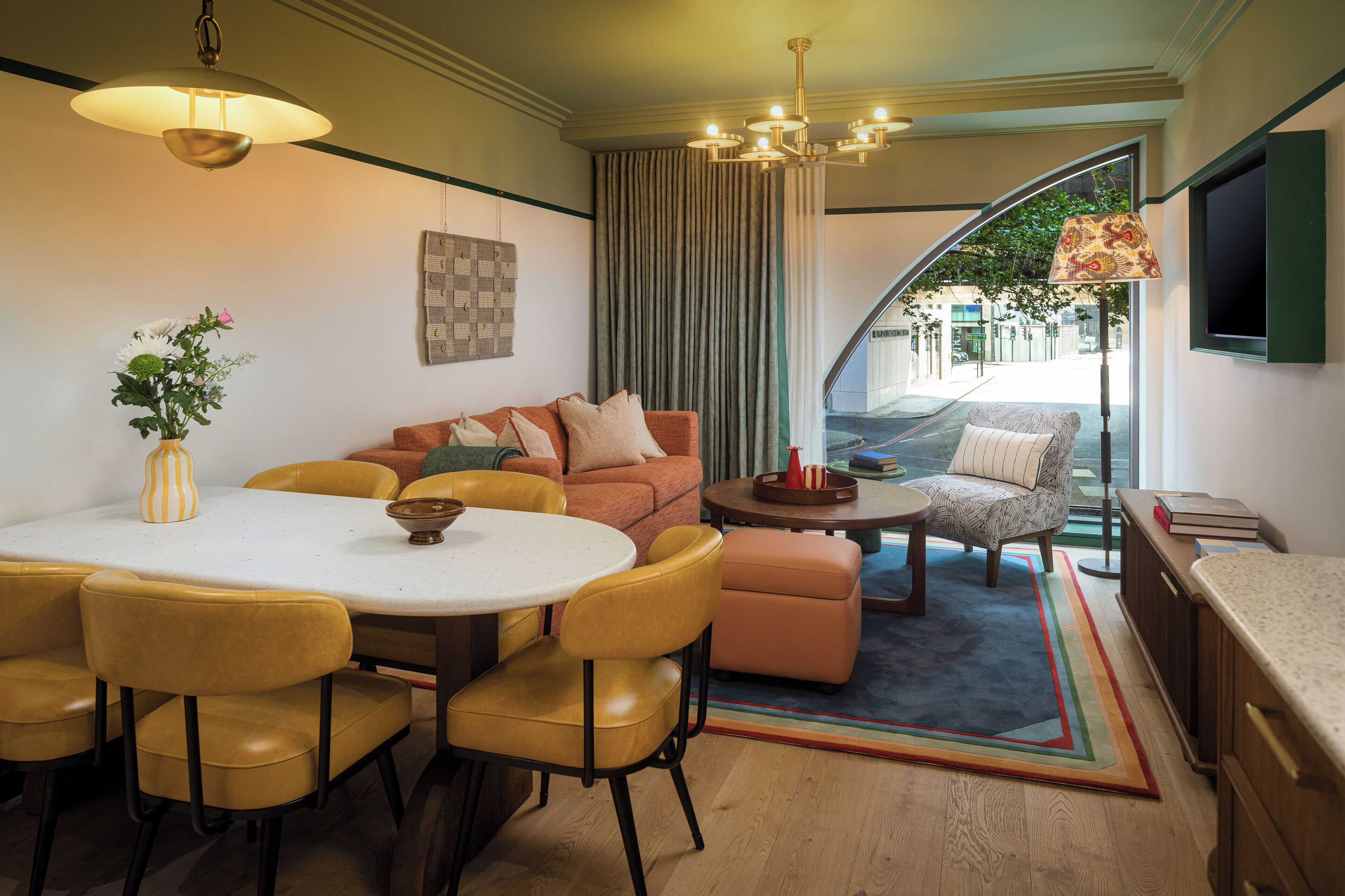 Apartment, 2 Bedrooms, Kitchen | Living area | 43-inch flat-screen TV with cable channels