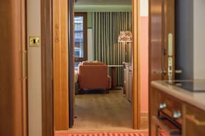 Family Apartment | 1 bedroom, laptop workspace, blackout drapes, iron/ironing board
