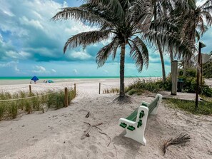 Accommodatie ligt op het strand