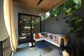 Terrace/patio - Cozy 3BR Retreat | Covered Porch | 0.4 to Beltline (Atlanta)