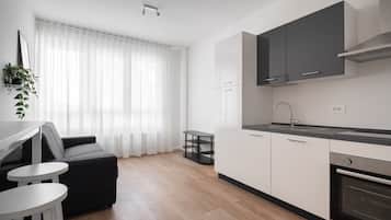 Basic Apartment | Living area | 35-inch TV with digital channels