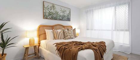 3 bedrooms, iron/ironing board, travel cot, WiFi