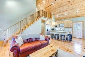 House (3 Bedrooms) | Interior - 13 Mi to Cashiers: Cabin w/ Wraparound Porch! (Cullowhee)