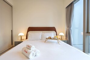 1 slaapkamer, een strijkplank/strijkijzer, wifi, beddengoed
