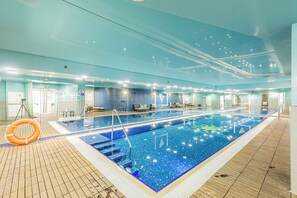 Indoor pool, a heated pool - ★Prestigious King David 3BR/3BA - View! Pool & Gym★ (Jerusalem)