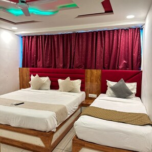 Deluxe Double Room, Multiple Bedrooms, City View | Free WiFi, bed sheets - Goroomgo The Crown Ahmedabad (Gandhinagar)
