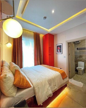 Luxe kamer, balkon, uitzicht op stad