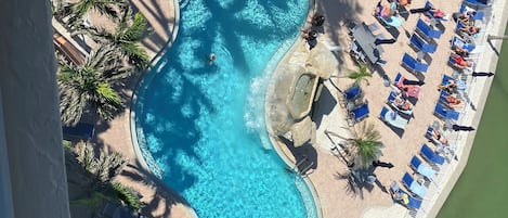 Una piscina riscaldata