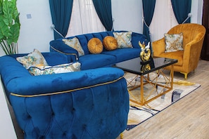 Presidential Suite, Balcony, City View | Living area - THE BLEVICK SUITES AND APARTMENTS (Abuja)