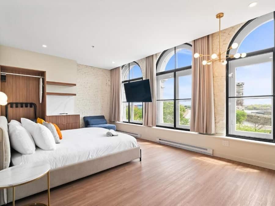 Premium Room, Partial Lake View | In-room safe, desk, laptop workspace, iron/ironing board