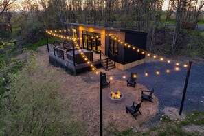 Terrace/patio - Alpine Abode | Hot Tub, King Bed, Panoramic Views in PA Wilds (Brookville)