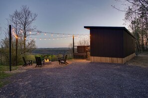 Terrace/patio - Alpine Abode | Hot Tub, King Bed, Panoramic Views in PA Wilds (Brookville)