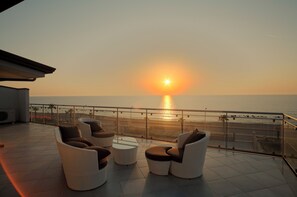 Deluxe Apartment, 1 Bedroom, Terrace, Sea View | Terrace/patio - Terraces d'Orlando (Capo d'Orlando)