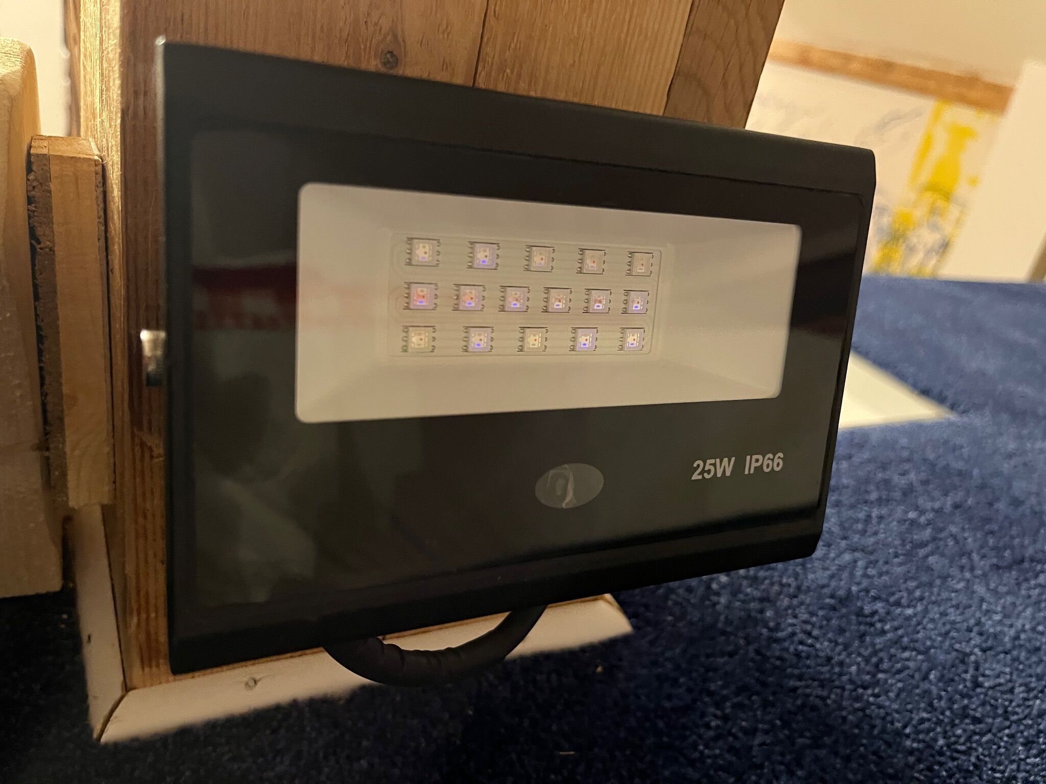 A 25W IP66 outdoor security camera mounted on a wall.