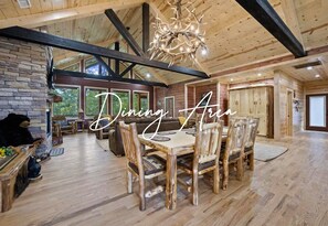 Dining - Luxury Pool Retreat for Families and Small Groups (Broken Bow)
