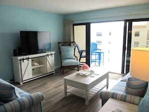 Smart TV, offices - Coastal Cabana: 2B/2B With Ocean Views (Cocoa Beach)