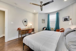 3 bedrooms, iron/ironing board, travel cot, WiFi