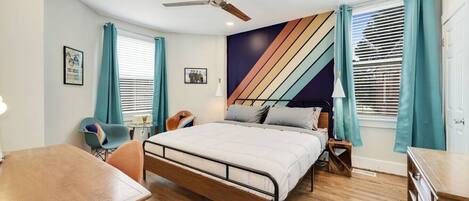 5 bedrooms, iron/ironing board, travel crib, WiFi