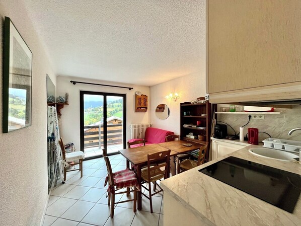 Interior - 2-room apartment with balcony close to the slopes (Combloux)