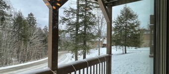 Slopeside, ski-in, ski-out condo-perfectly set along run 24 at Peek'n'Peek!