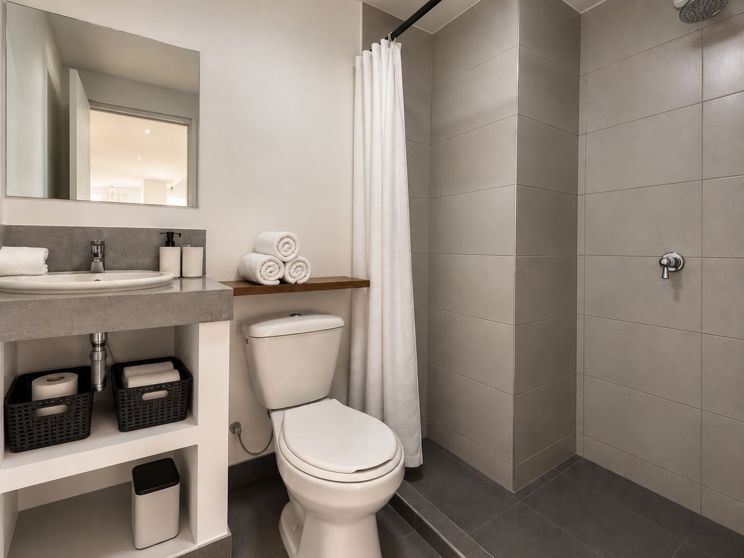 Family Studio Suite, 2 Bedrooms | Bathroom | Shower, towels, toilet paper