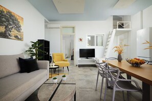 Family Apartment, 2 Bedrooms, Ocean View, Beachfront | Laptop workspace, soundproofing, iron/ironing board, free WiFi - Votsalo Ierapetra (Ierapetra)