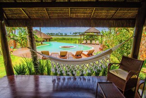 Suíte standard, 1 quarto, varanda coberta, vista para o jardim | Vista do quarto