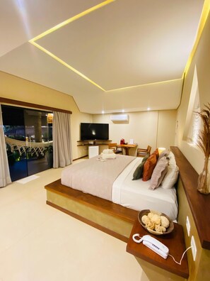 Deluxe Suite, 1 Bedroom, Lanai, Garden View | Soundproofing - Pousada Jaya Boutique (São Miguel do Gostoso)