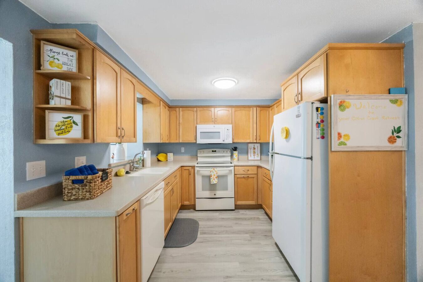 Kylskåp, mikrovågsugn, ugn och spishäll