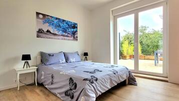 2 chambres, fer et planche Ă repasser, Wi-Fi, draps fournis