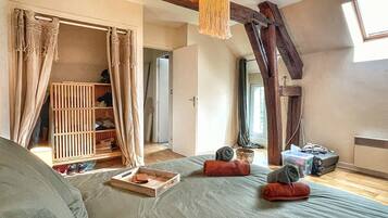 2 habitaciones, tabla de planchar con plancha y acceso a internet