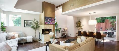 Smart TV, fireplace, offices