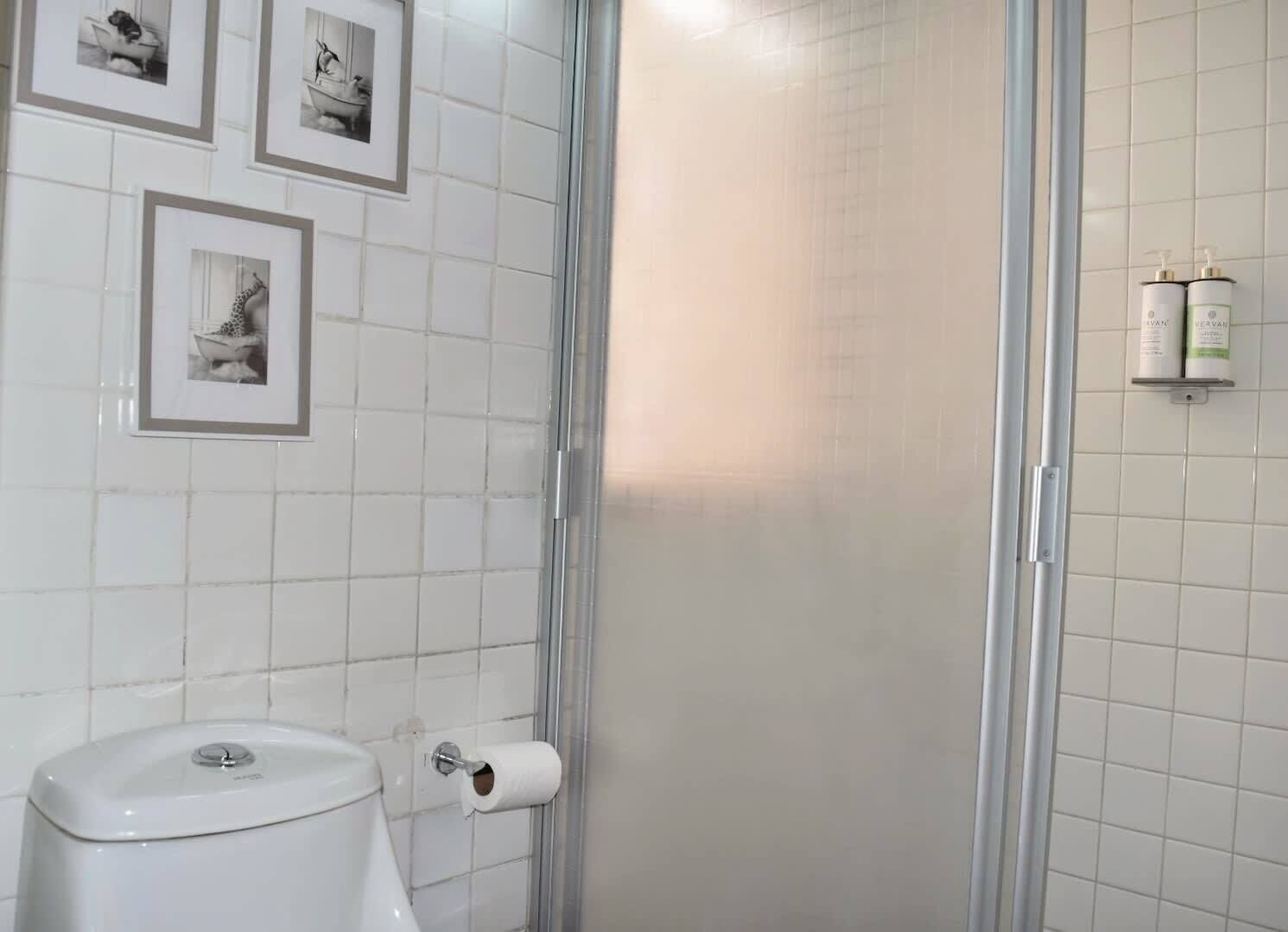Douche, shampoing