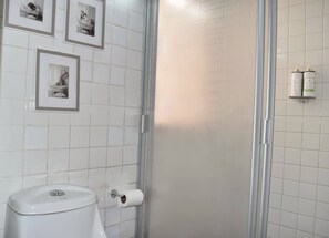 Regadera y shampoo