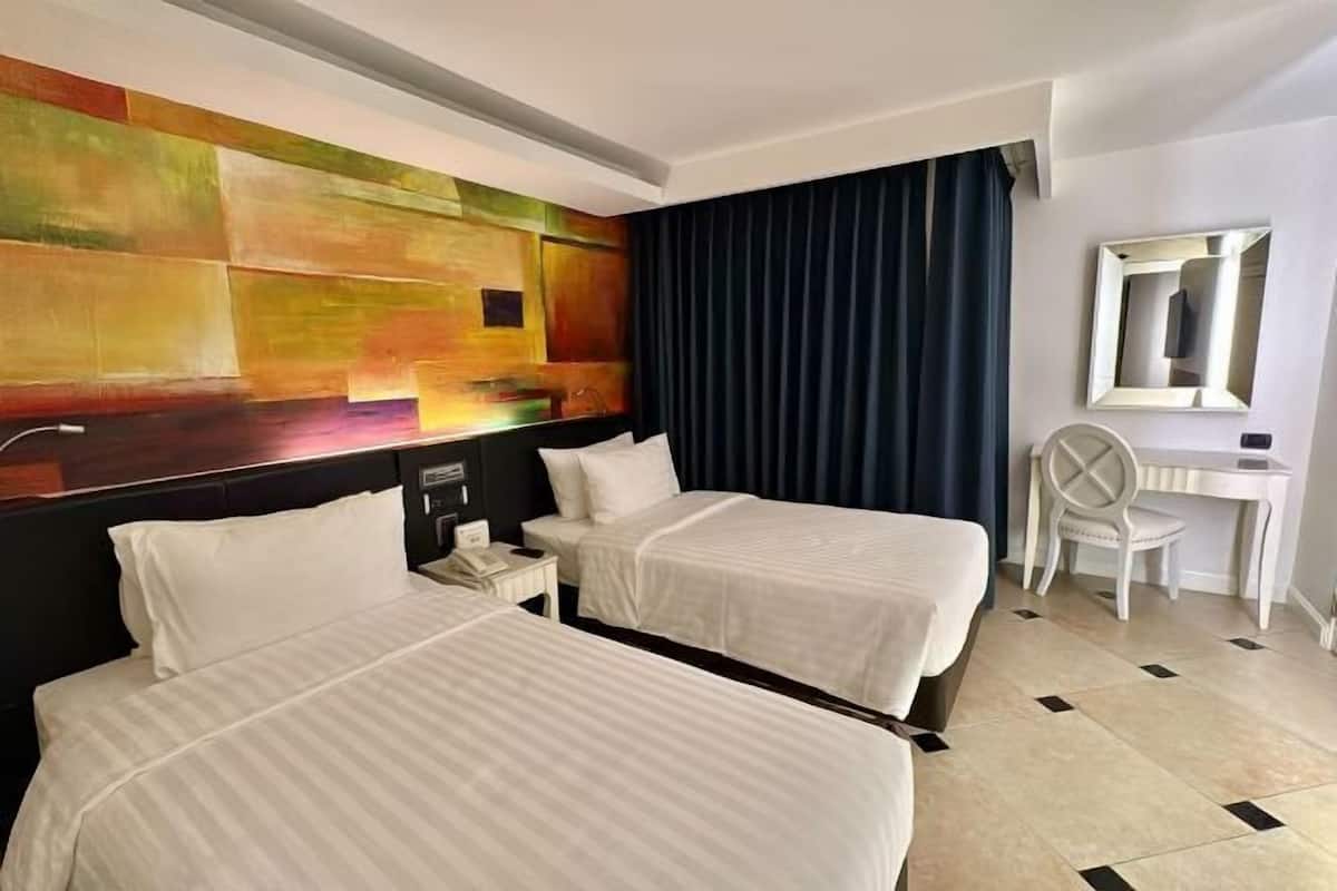 2 Schlafzimmer, Zimmersafe, kostenloses WLAN, Bettwäsche