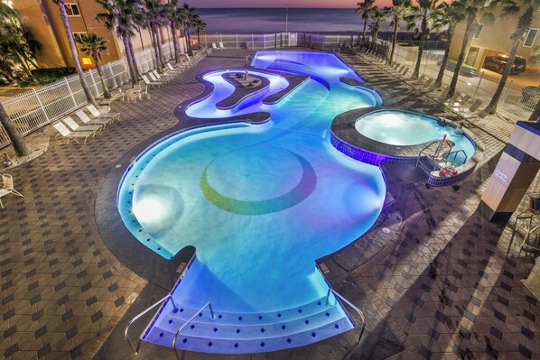 Indoor pool, outdoor pool